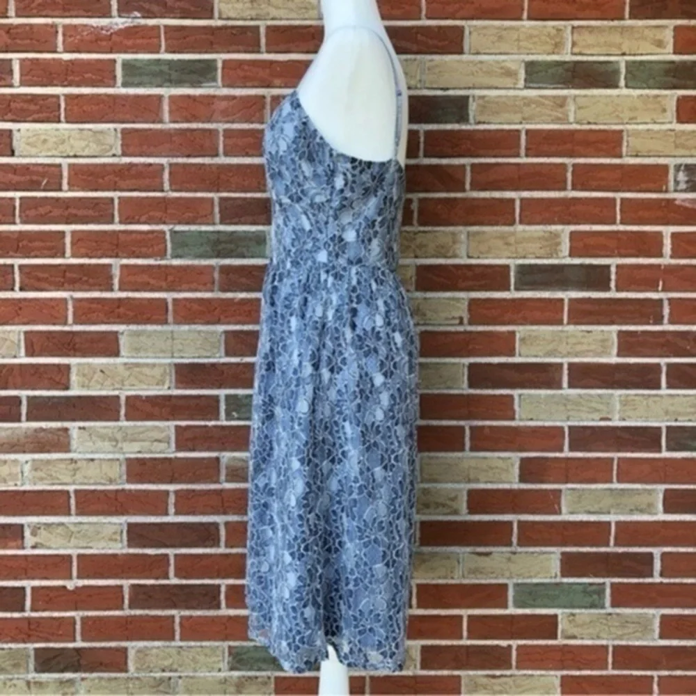Jack by BB Dakota NWT Blue White Spaghetti Strap Lace Dress 👗